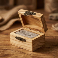 6mm Black Tungsten Whiskey Barrel Wood Promise Ring