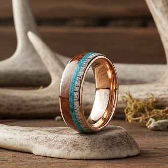 Antler and Dinosaur Bone Rings